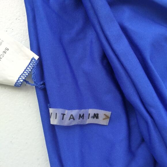 Vitamin A California High-Leg Bikini Bottom Navy Blue Size Small - Picture 6 of 10